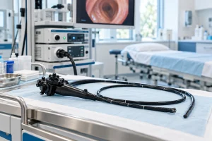 Ενδεικτική απεικόνιση ενδοσκοπίου και σύγχρονης αίθουσας ενδοσκόπησης